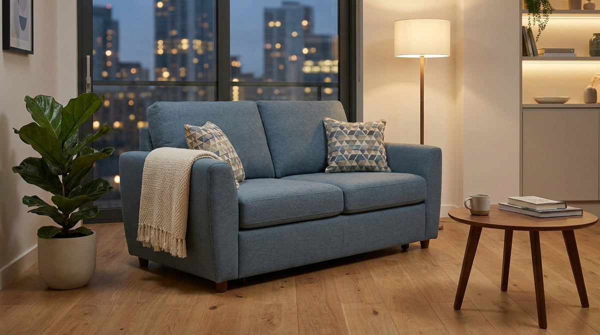 Petit canapé convertible 2 places pour studio urbain