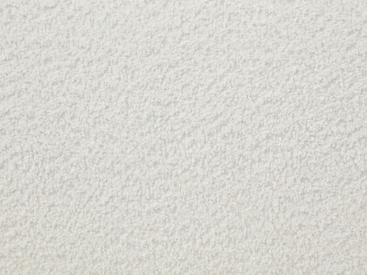 Fauteuil nuage pivotant en tissu bouclette blanc - LAPIOTA
