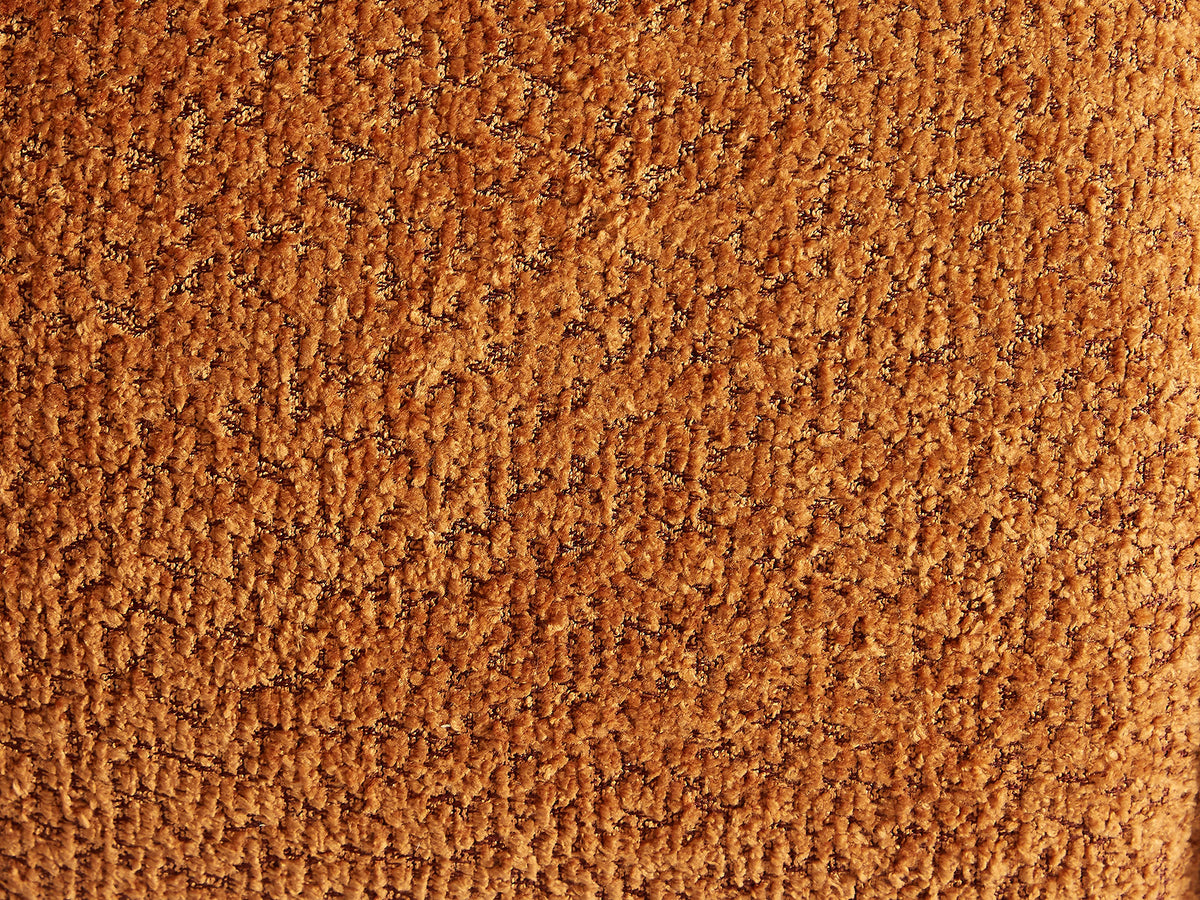 Canapé nuage 3 places en tissu bouclette terracotta - COLIANI
