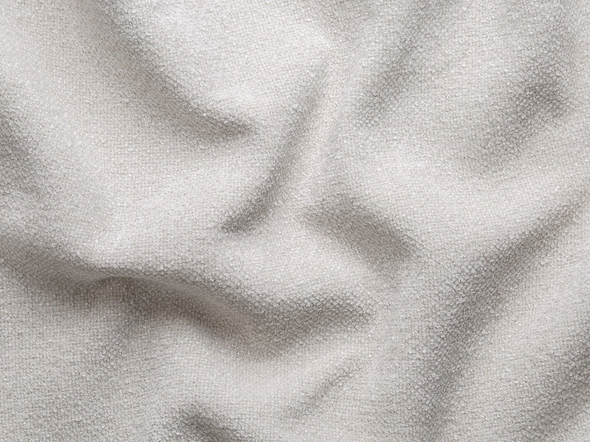 Canapé nuage 3 places en tissu chenille beige - CALESO