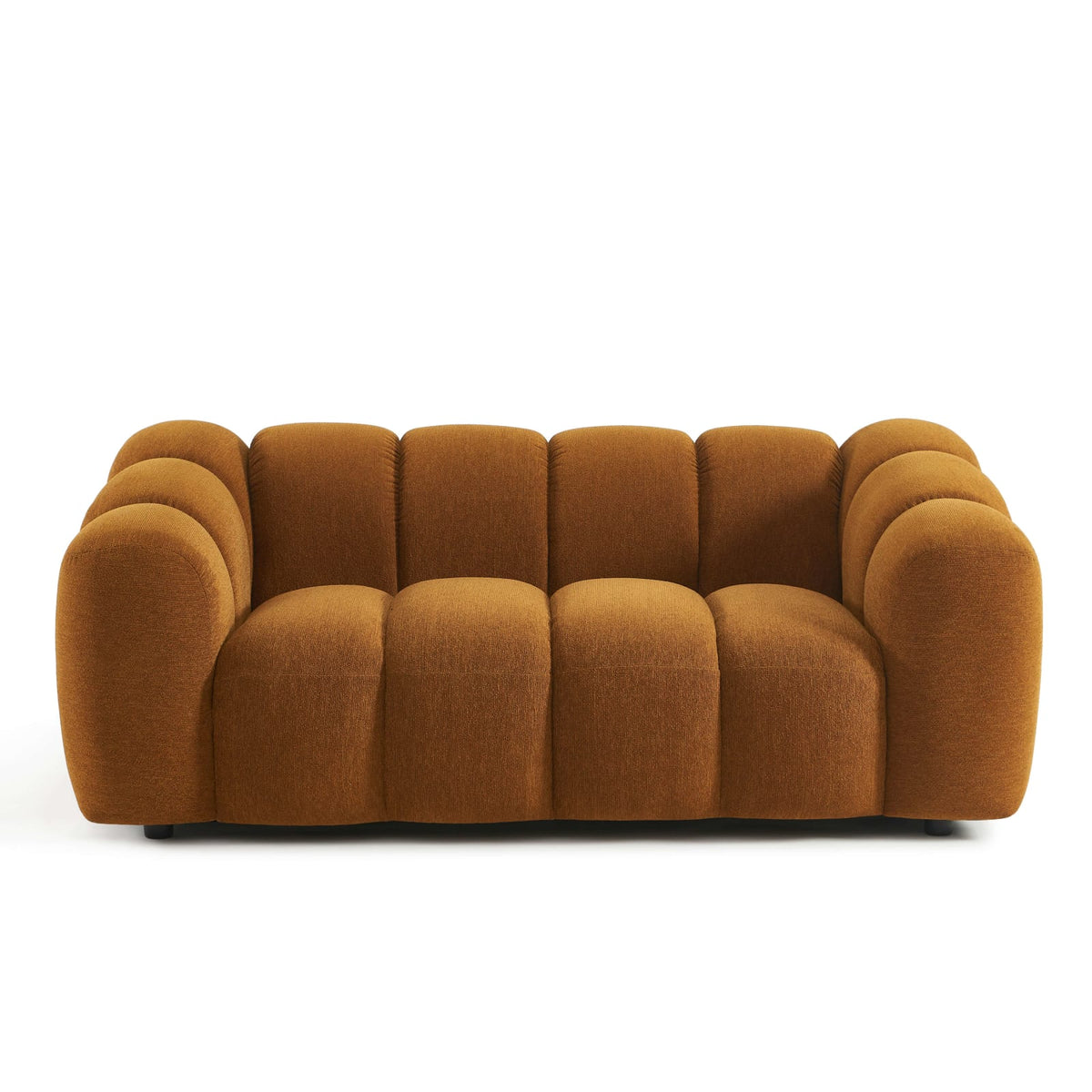 Canapé nuage 2 places en tissu tweed bronze - SUNNY