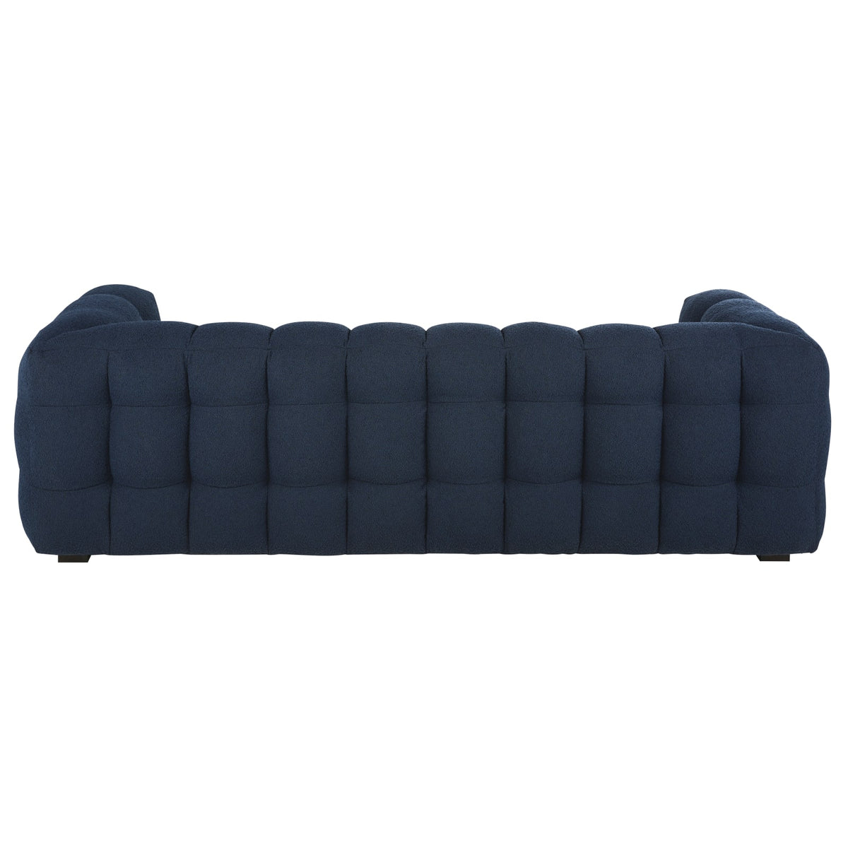 Canapé nuage 3/4 places en bouclette bleu nuit - LILO