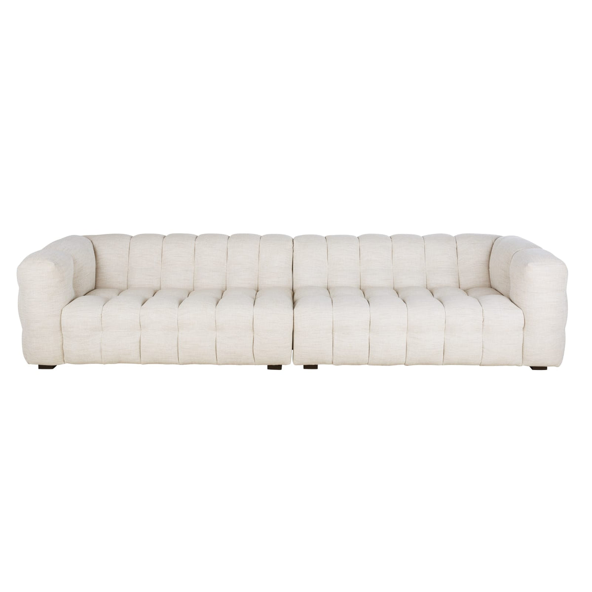 Canapé nuage modulable 5 places beige sable - LILO
