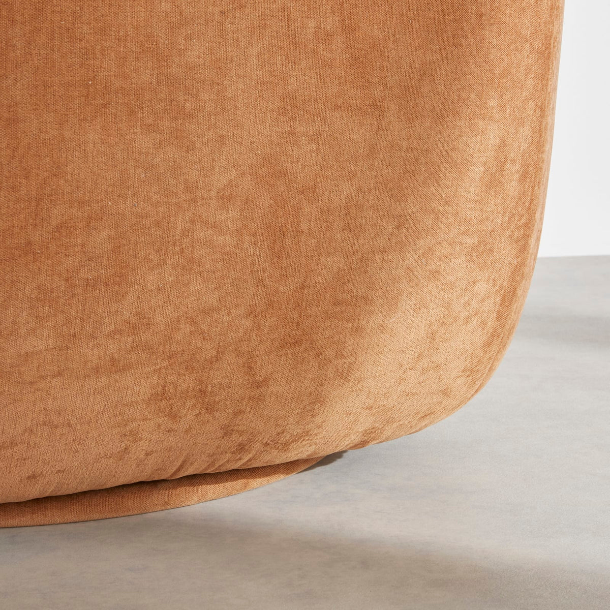 Fauteuil nuage pivotant velours cannelle - BUN