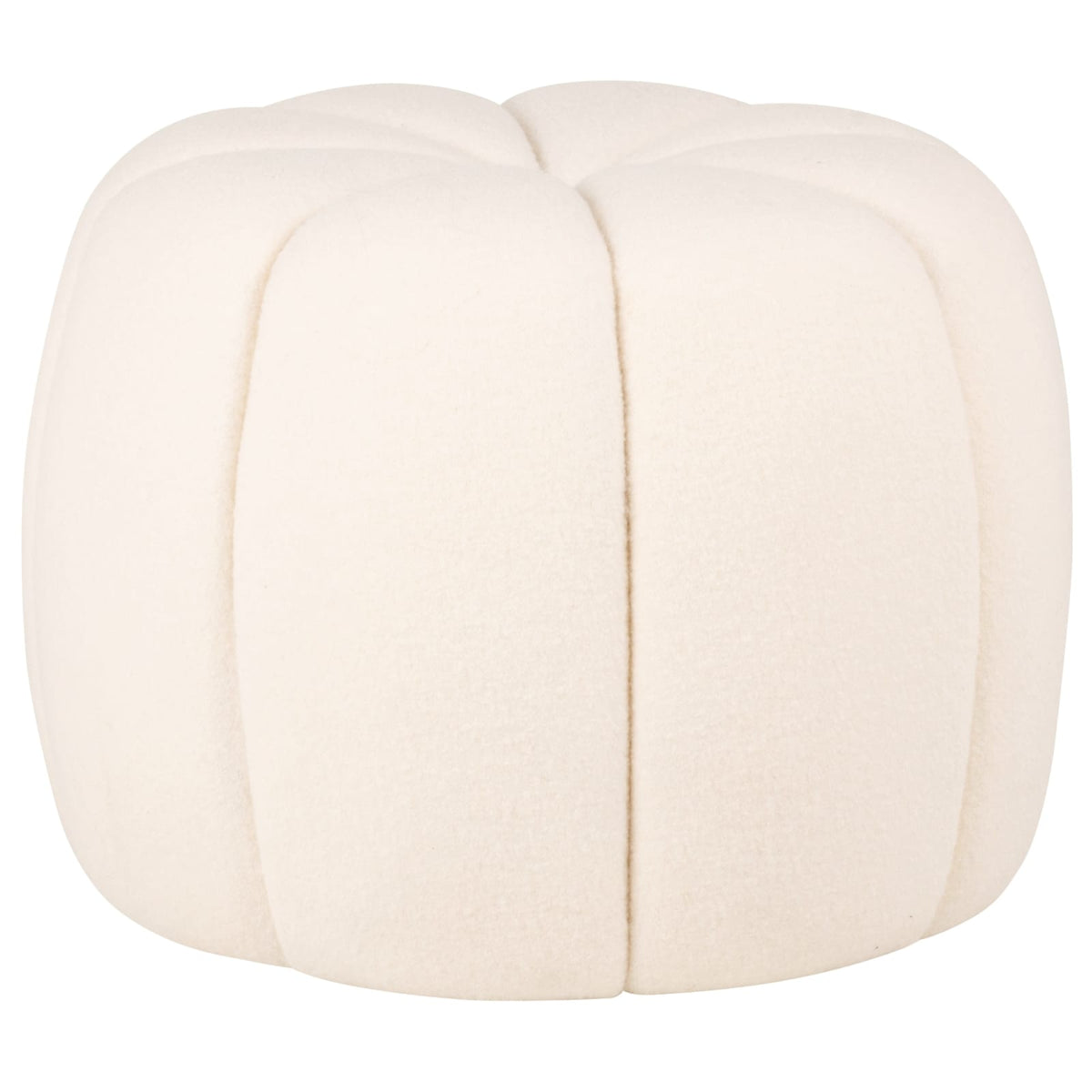Pouf nuage en laine écrue - LOUANIE