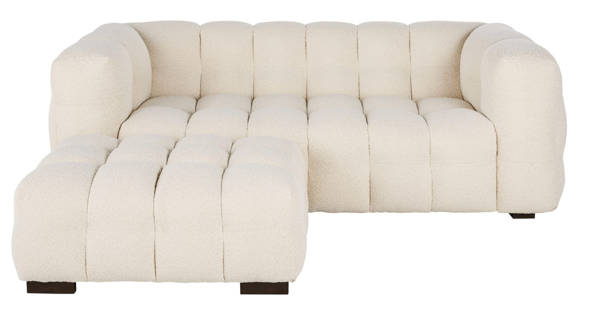 Pouf nuage bouclette écrue - LILO