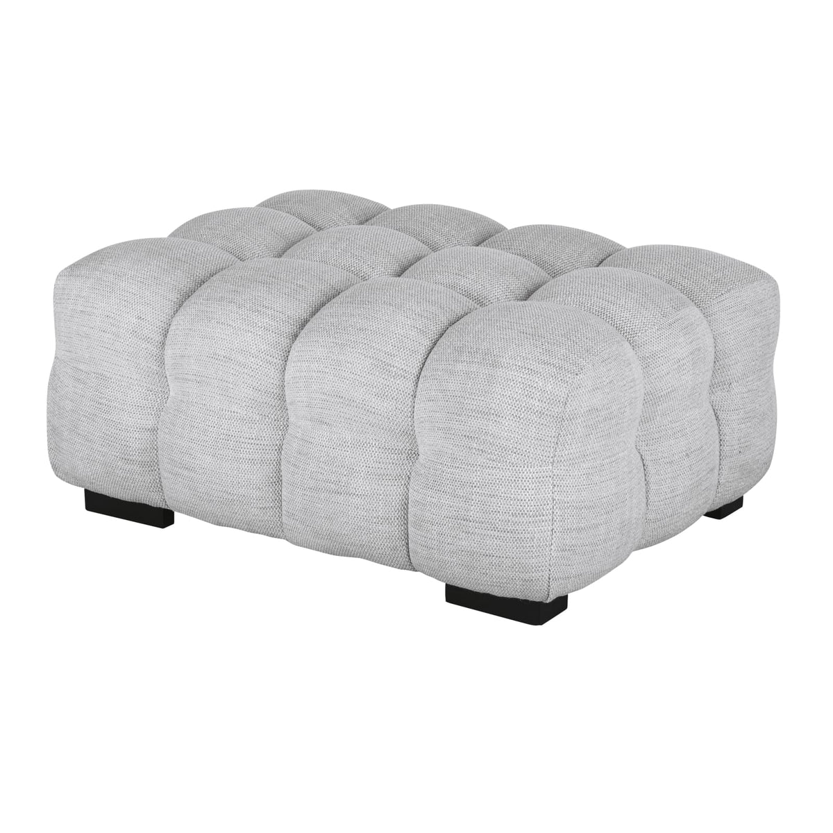 Pouf nuage gris clair chiné - LILO