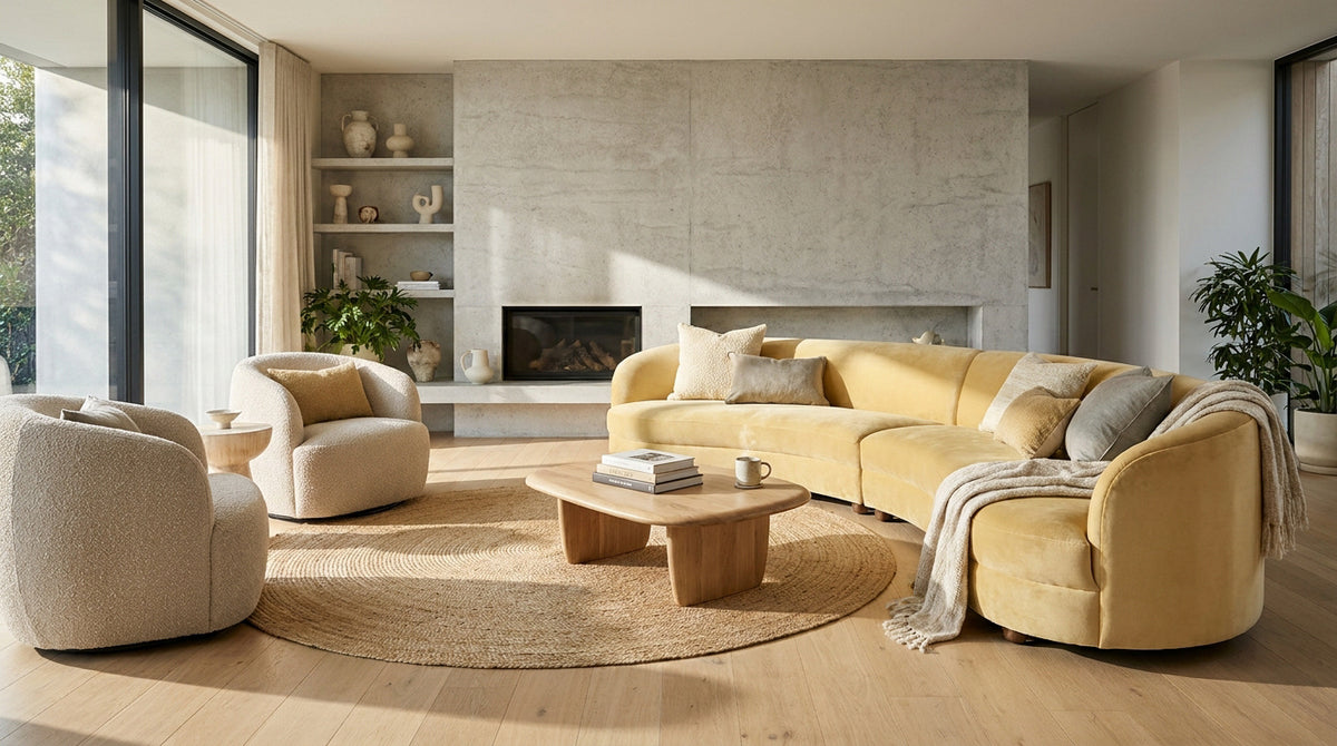 Tendances déco salon 2027 : le retour du confort absolu