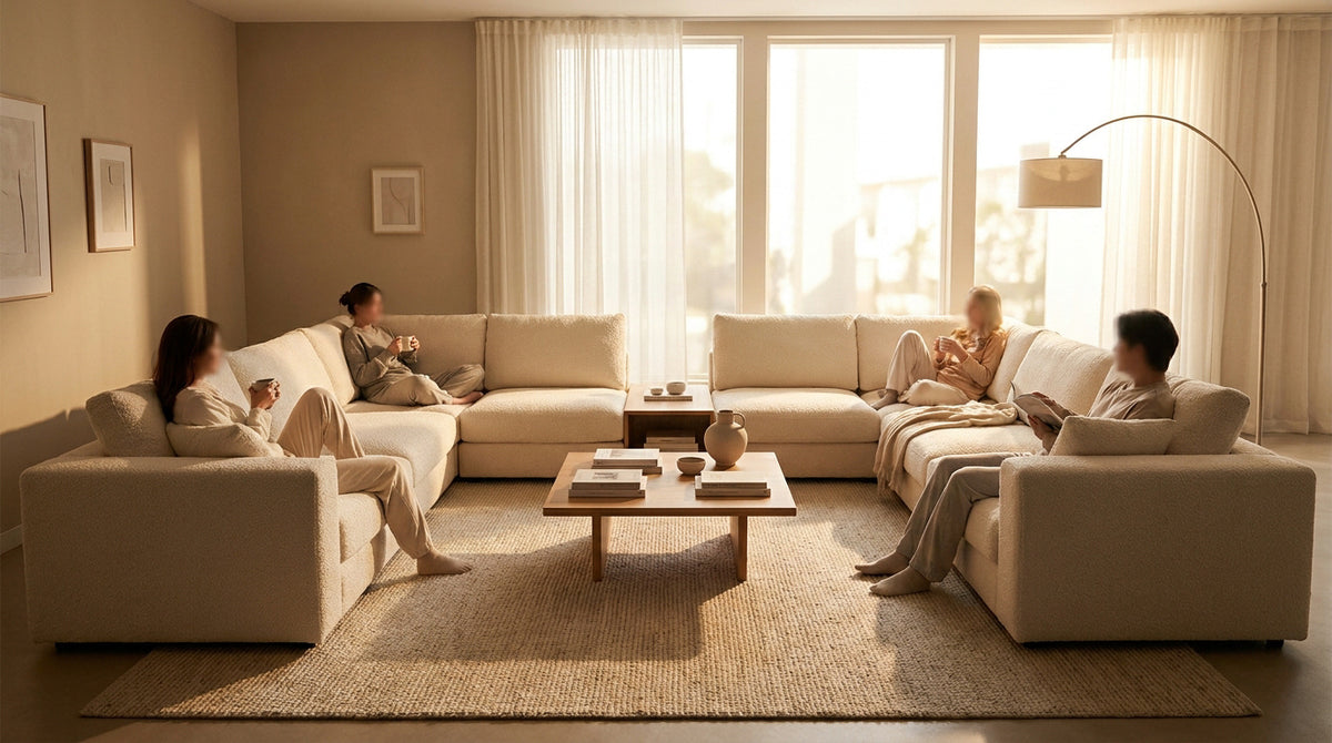 Canapé modulable panoramique : avis sur le confort XXL