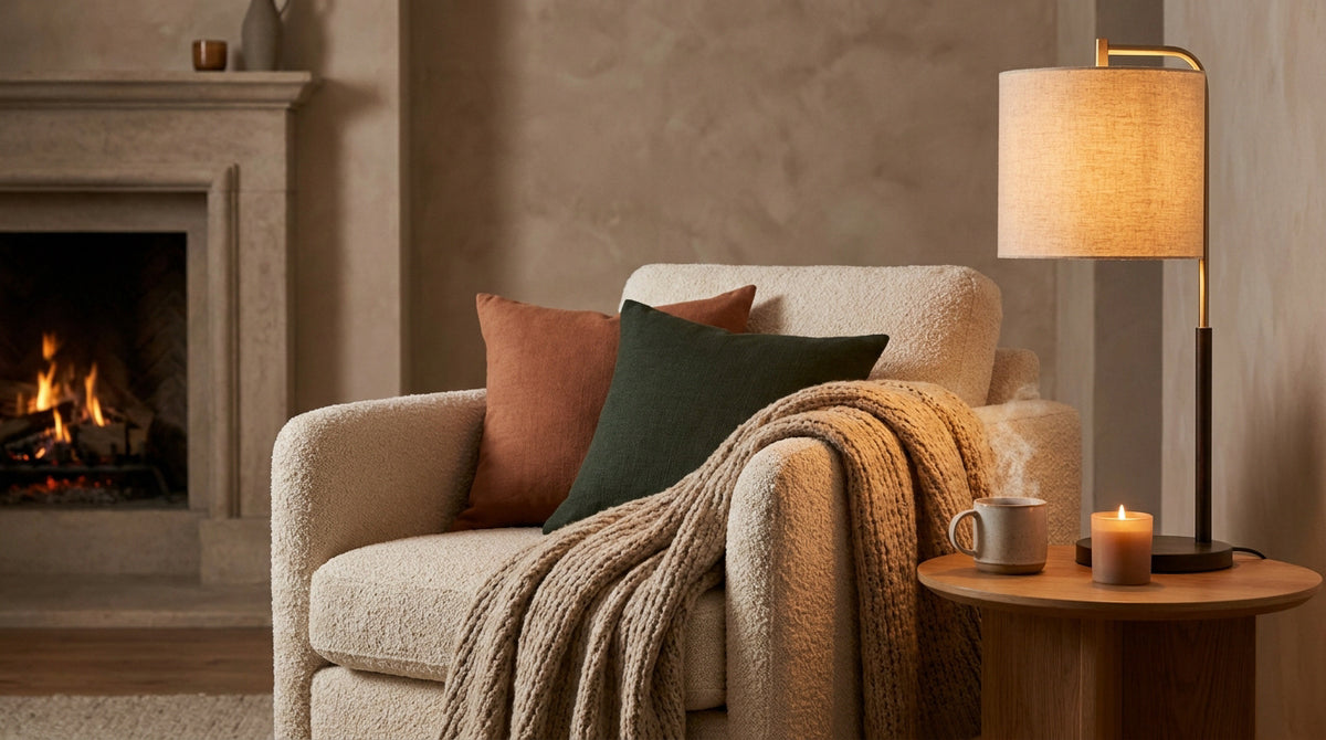 Déco salon cocooning pour l'hiver : nos indispensables