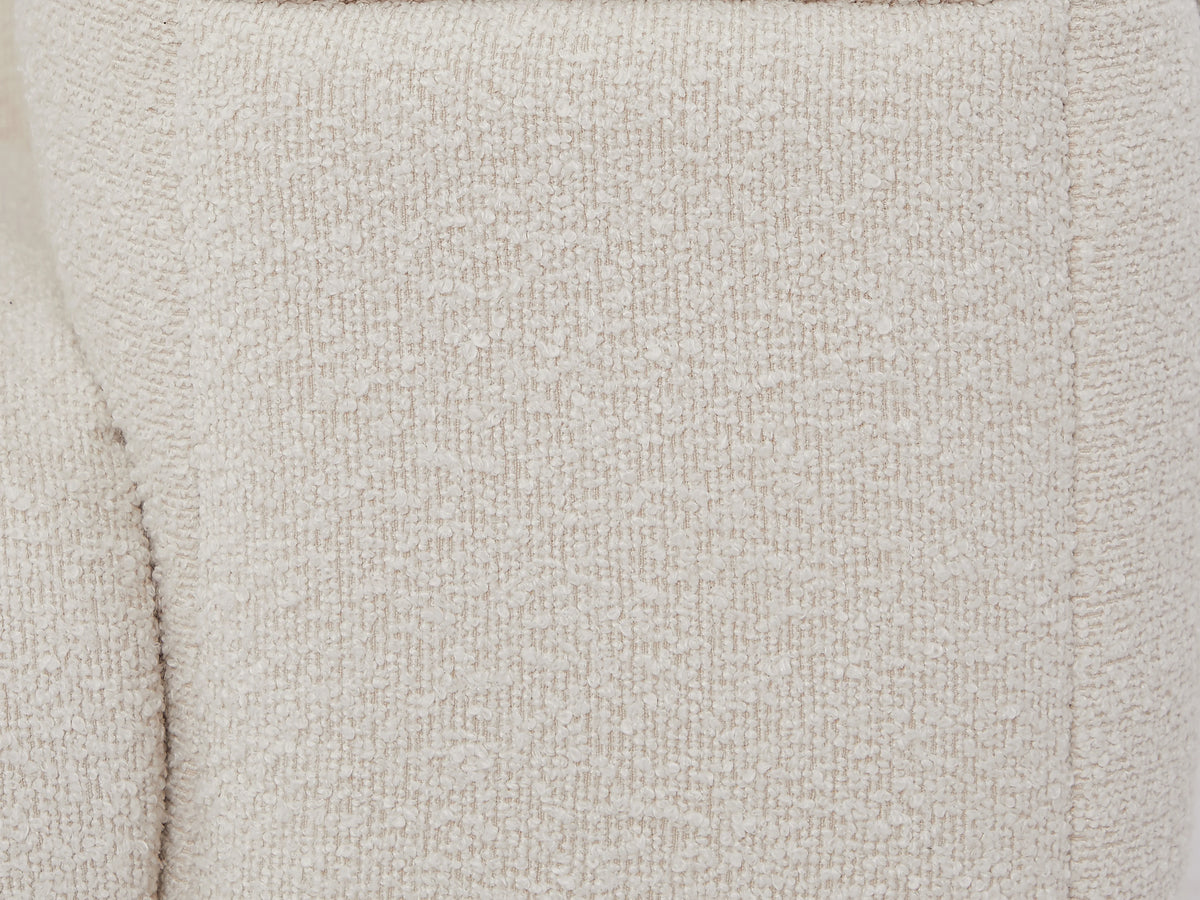 Fauteuil nuage en tissu bouclette blanc ivoire - LERICI