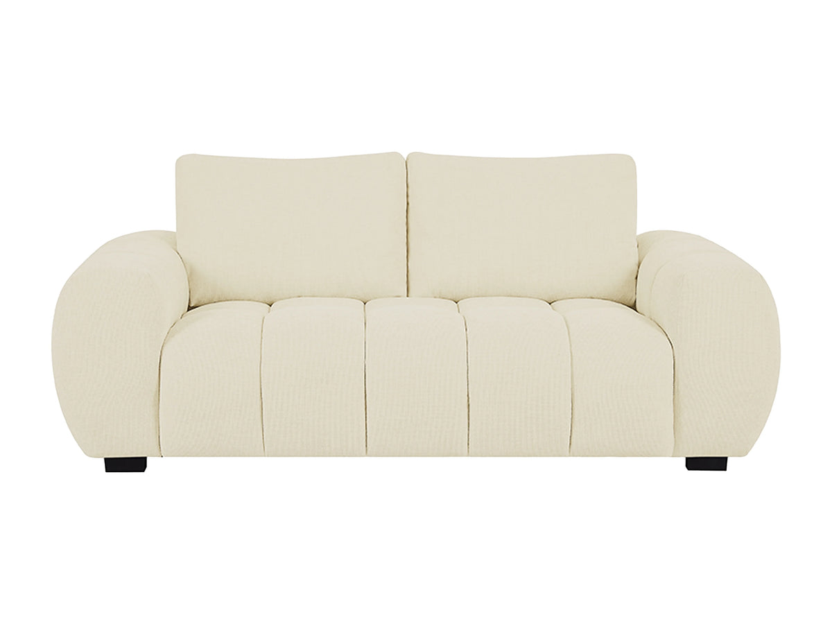 Canapé nuage 3 places en tissu beige - BERENIA