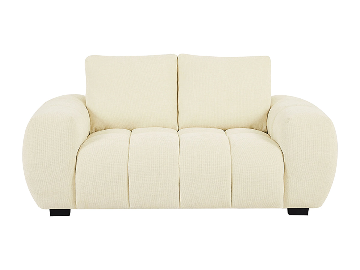 Canapé nuage 2 places en tissu beige - BERENIA