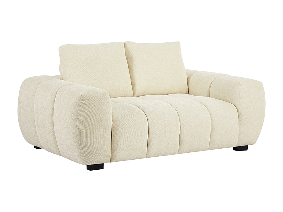 Canapé nuage 2 places en tissu beige - BERENIA