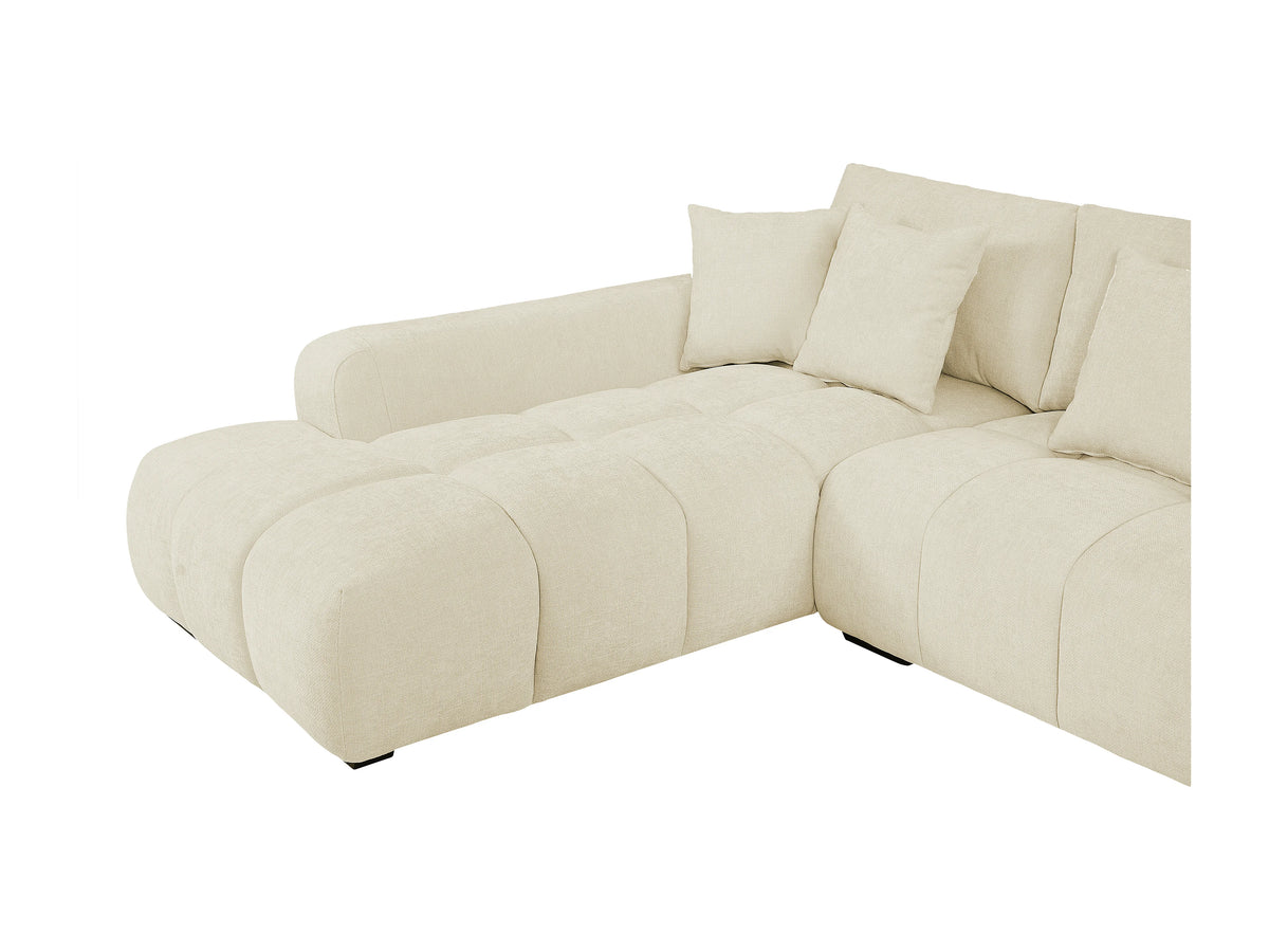 Canapé nuage panoramique grand format en tissu beige - BERENIA