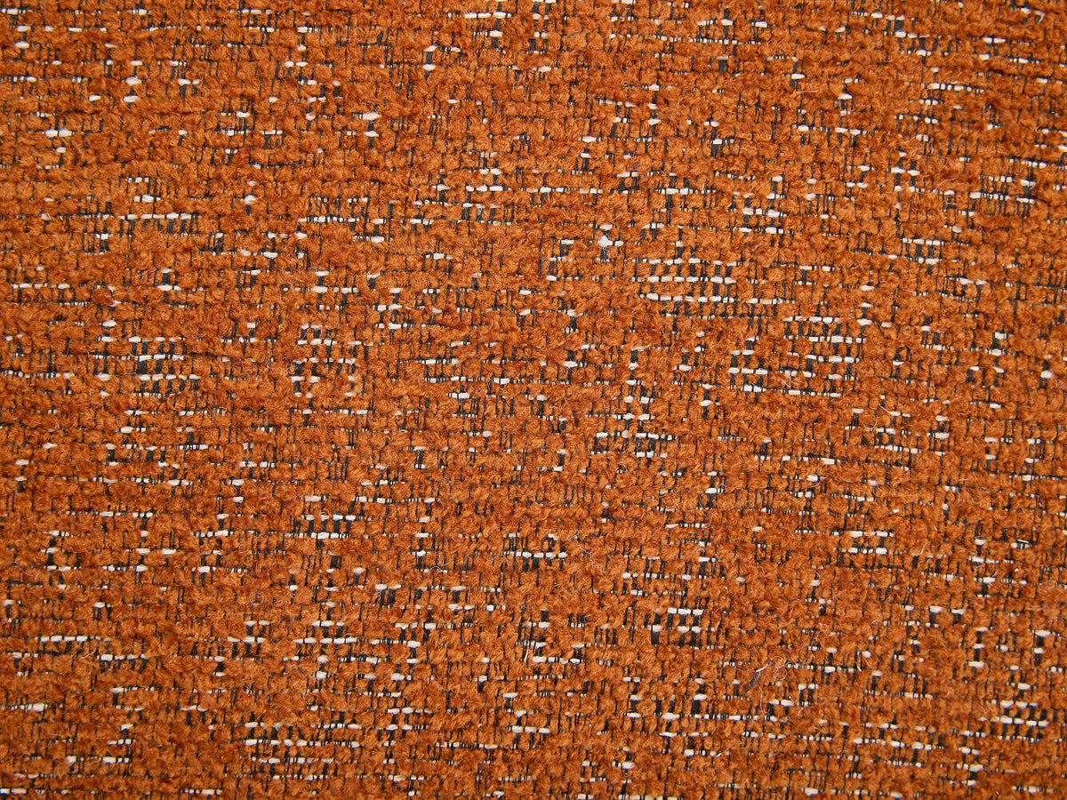 Fauteuil nuage coquillage en tissu chenille terracotta - DELIPO