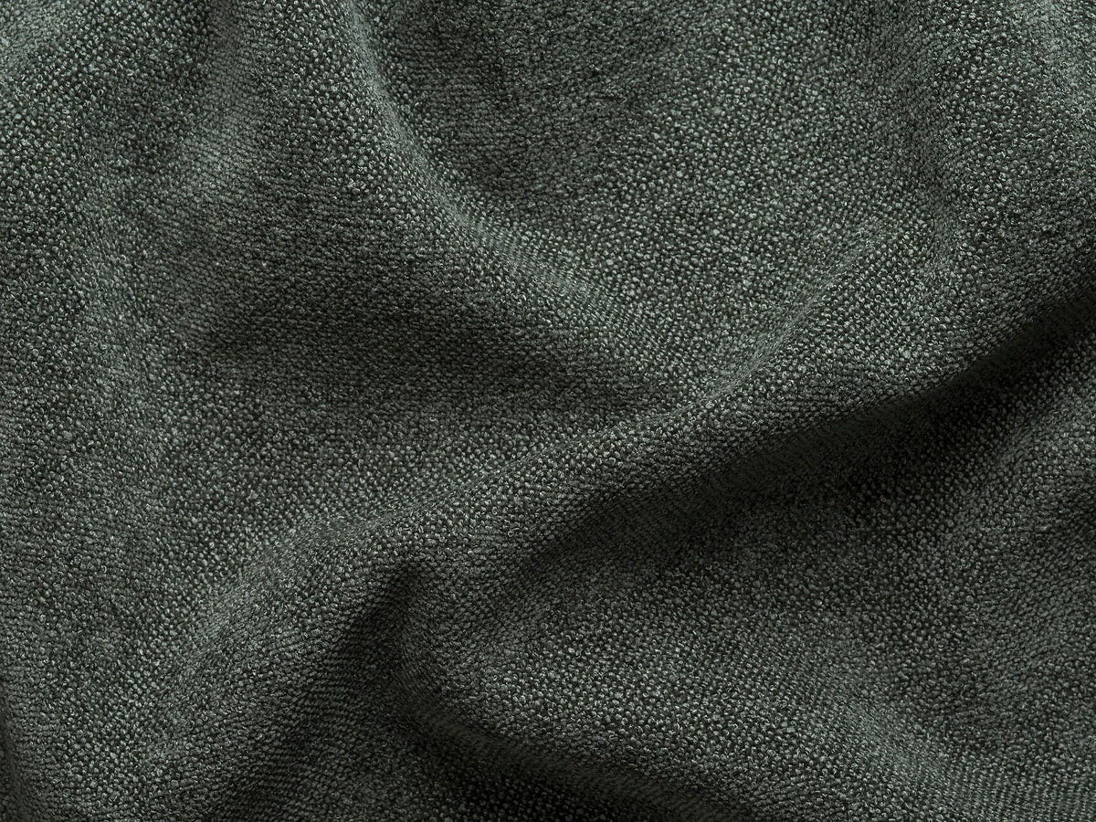 Canapé nuage d'angle droit en tissu chenille vert - CALESO