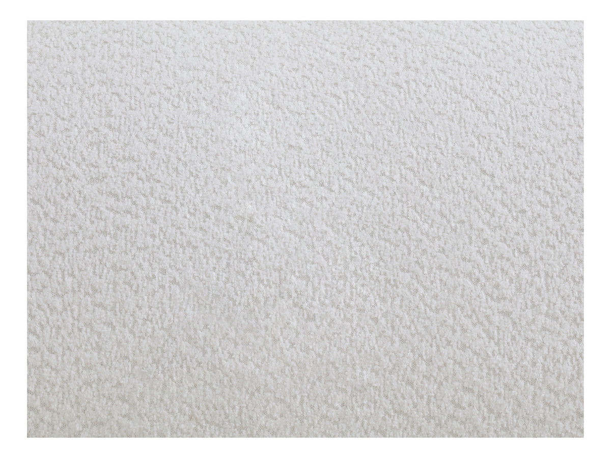 Canapé nuage droit en tissu bouclette blanc - SORIELI
