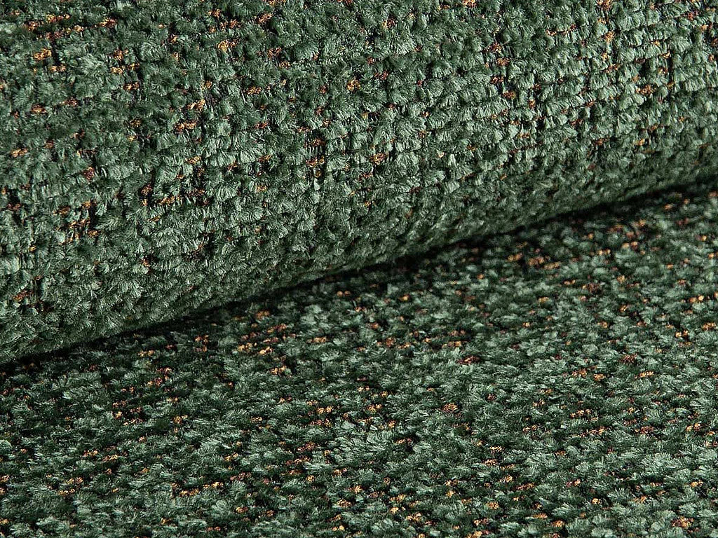 Canapé nuage d'angle modulable en tissu chiné vert - FACIVIL