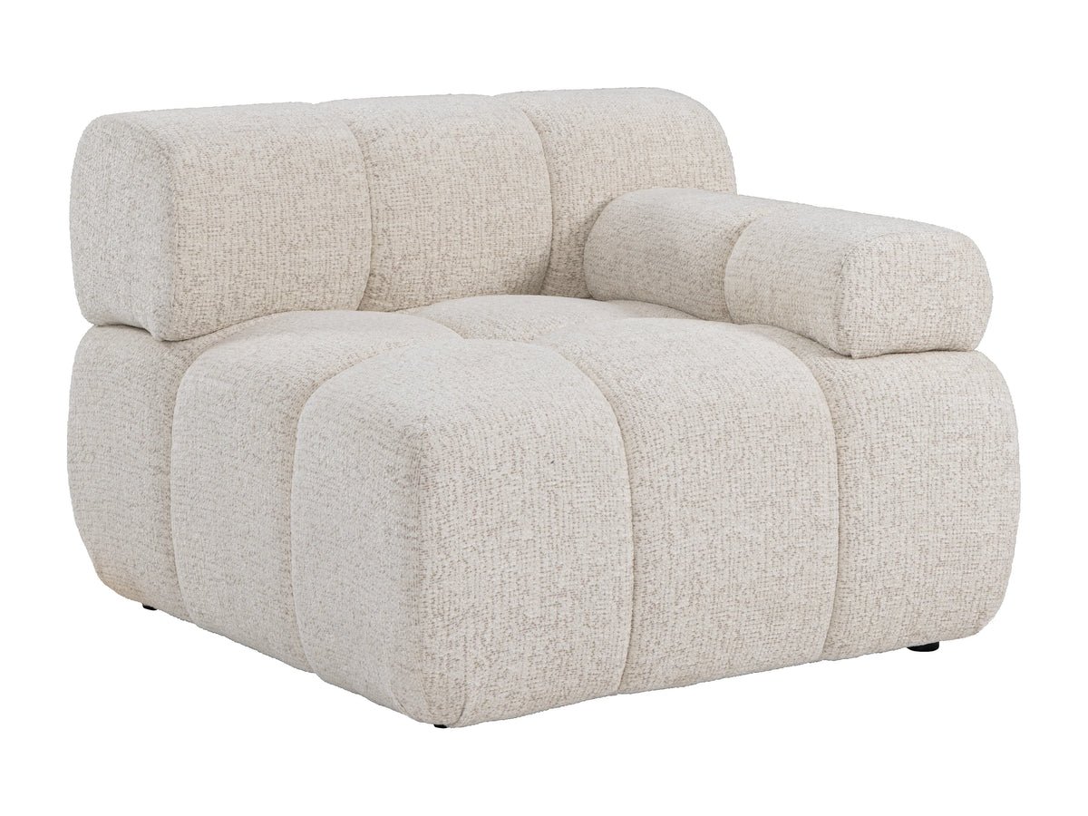 Canapé nuage modulable panoramique 5 places beige - FACIVIL