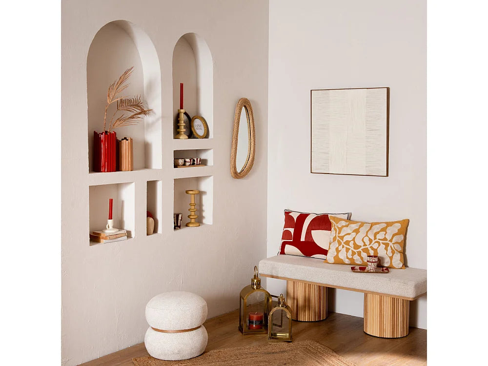 Pouf nuage petit modèle beige - AMADEUS
