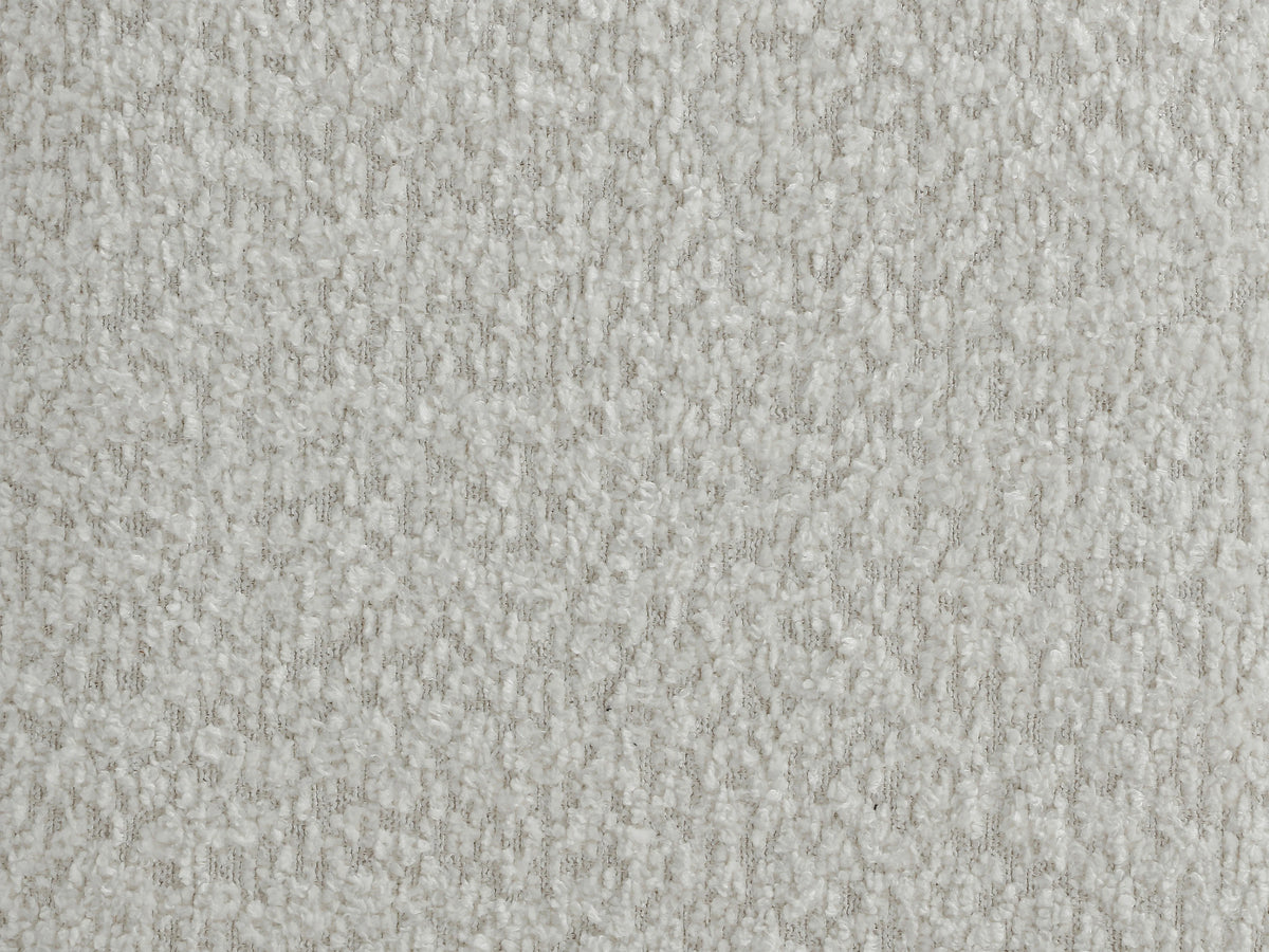 Canapé nuage modulable 4 places en tissu bouclette blanc cassé - JUTINI