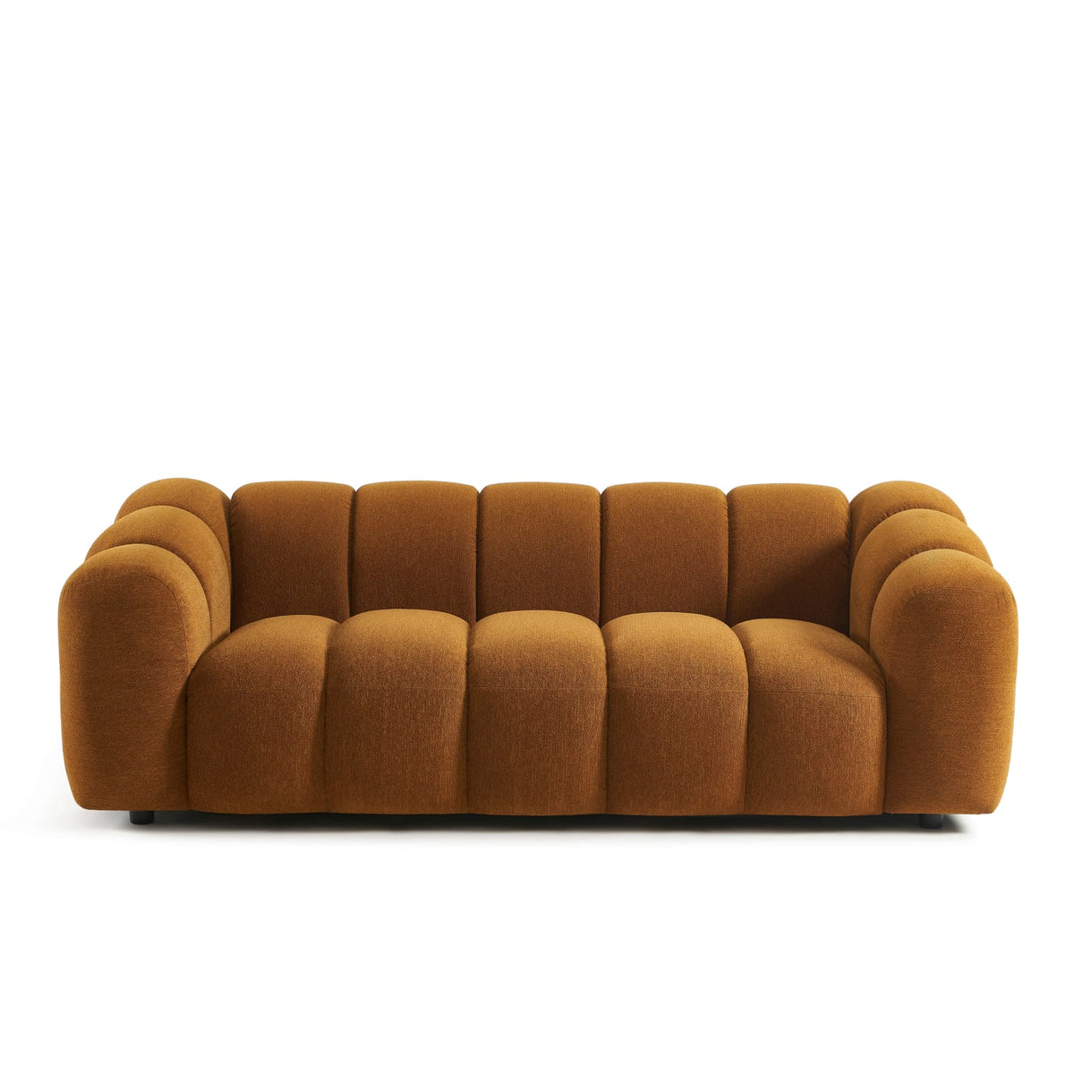 Canapé nuage 3 places en tissu tweed bronze - SUNNY