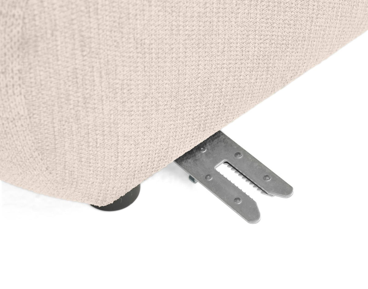 Canapé nuage modulable 5 places en tissu beige - DEBBIE