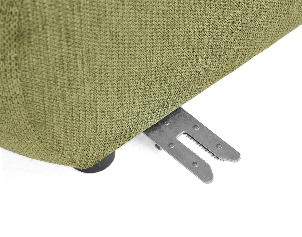 Canapé nuage modulable d'angle droit 5 places vert - DEBBIE