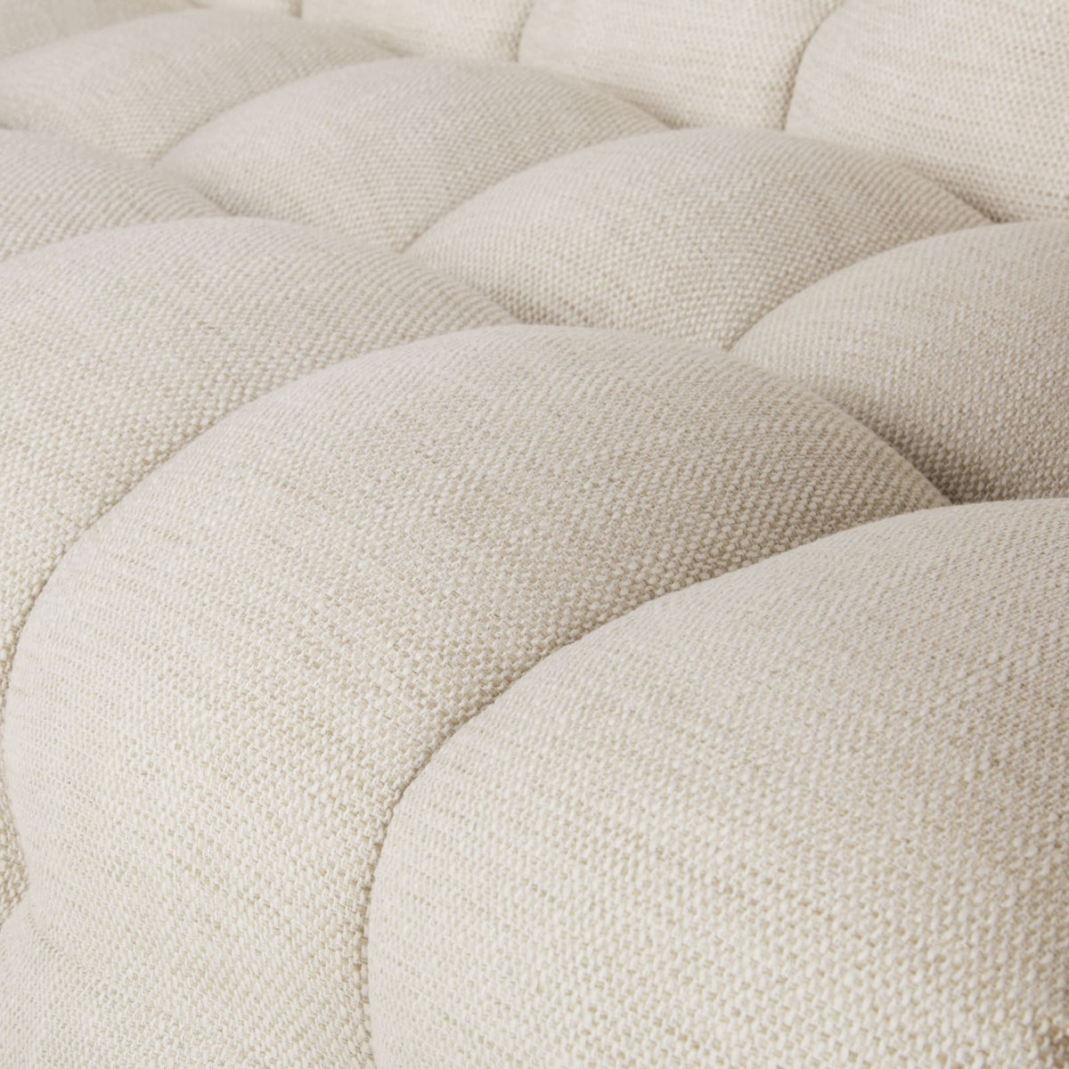 Canapé nuage 2 places en tissu beige sable - LILO