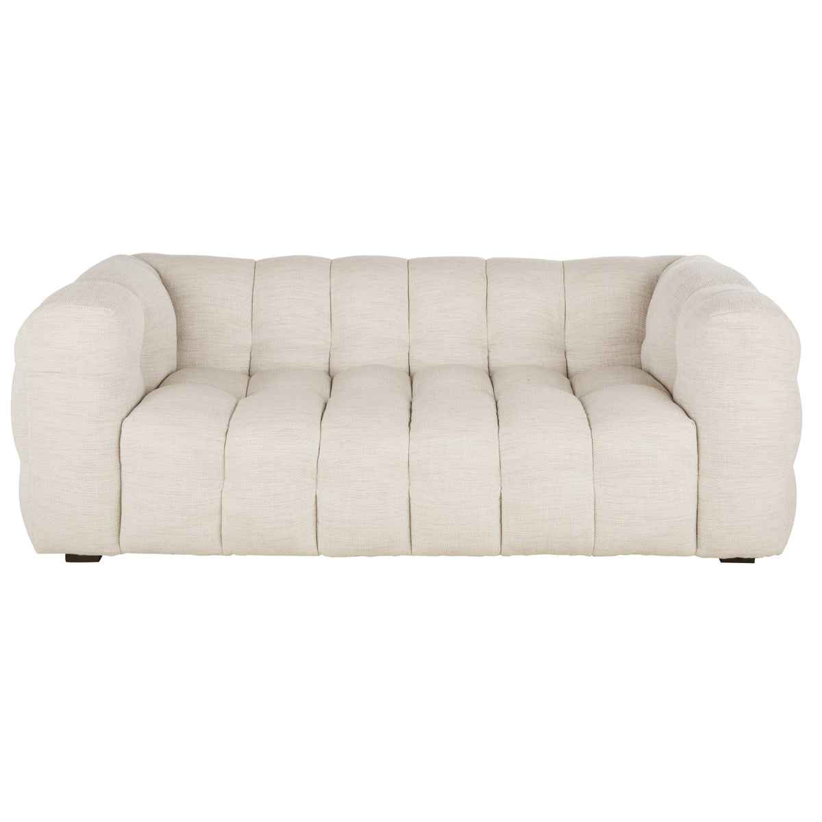 Canapé nuage 2 places en tissu beige sable - LILO