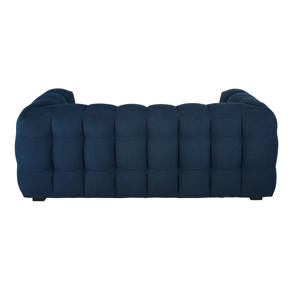 Canapé nuage 2 places bouclette bleu nuit - LILO