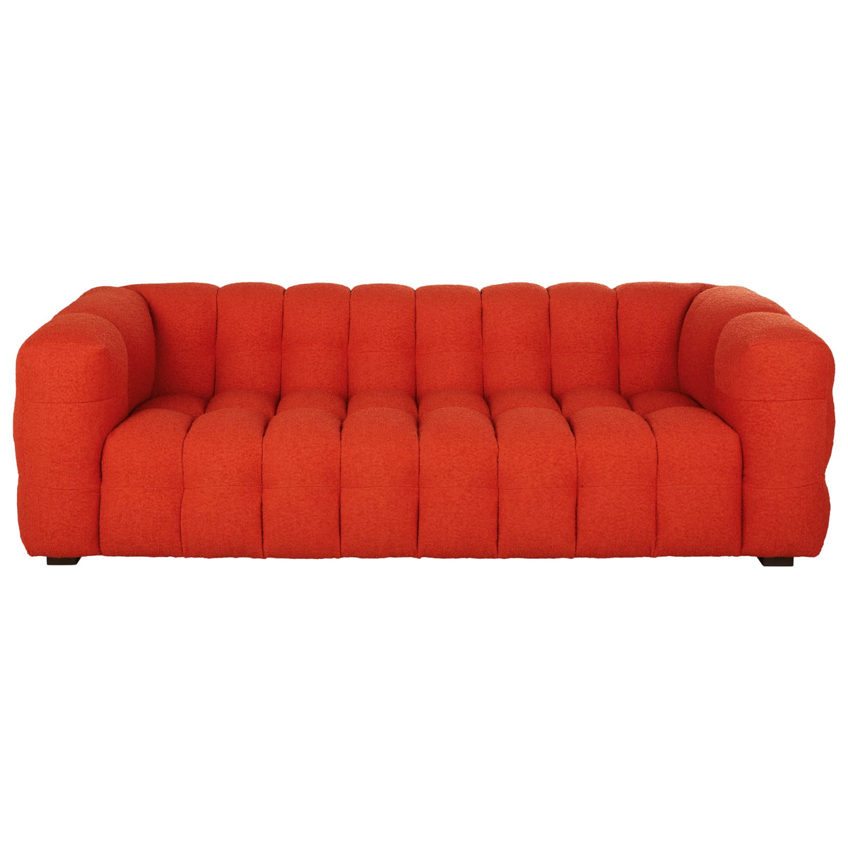 Canapé nuage 3/4 places en bouclette orange - LILO