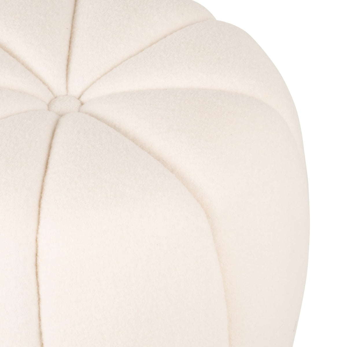 Pouf nuage en laine écrue - LOUANIE